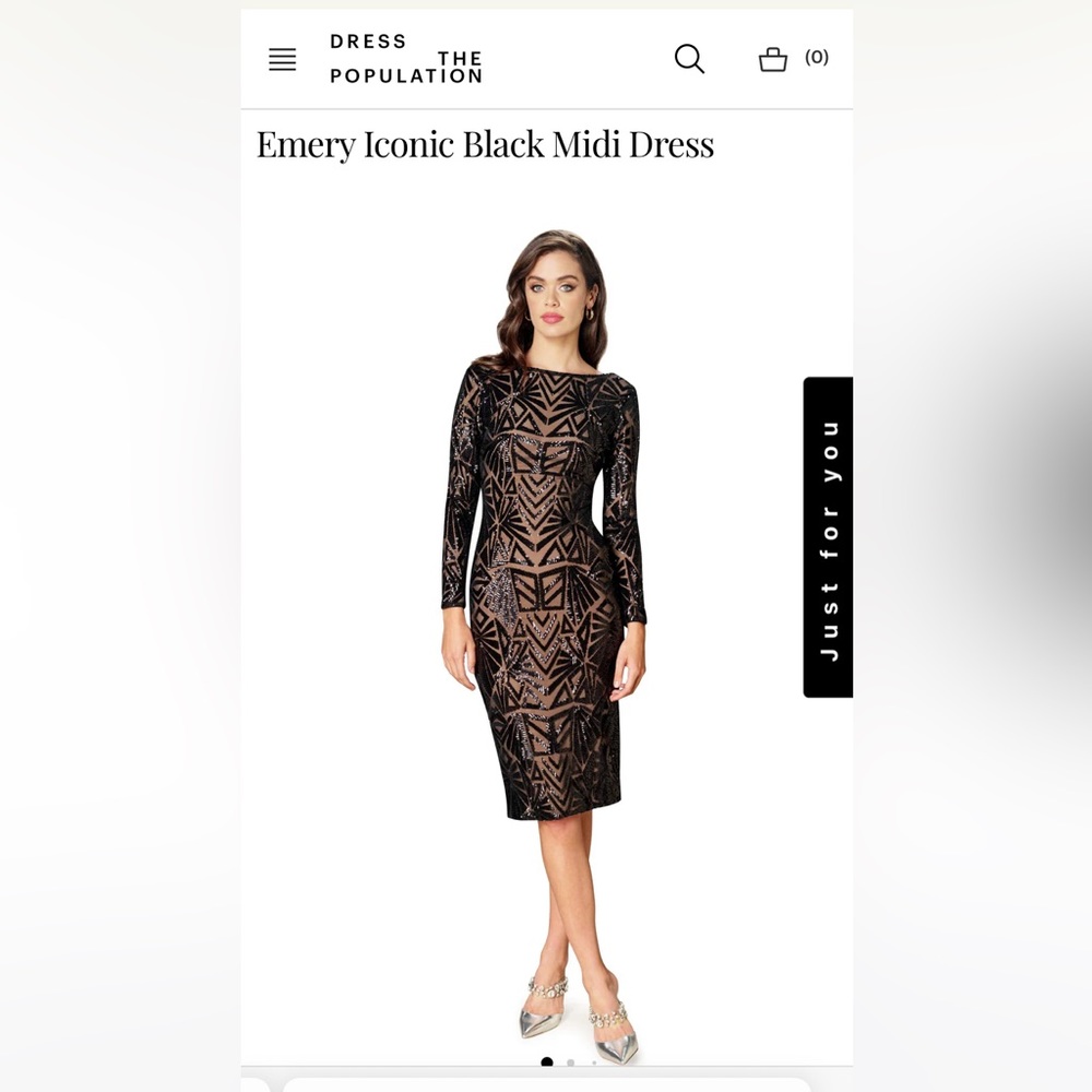 NWT Dress The Population Emery Dress